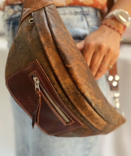Riñonera Arizona vintage choco